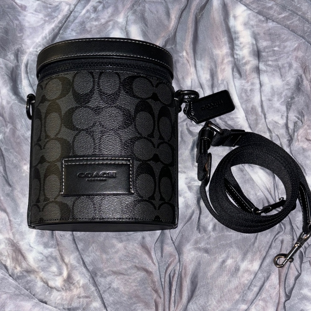 Coach Black Monogram Crossbody Bag